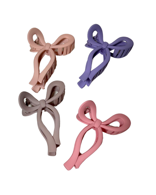 Ribbon Bow Claw Clip