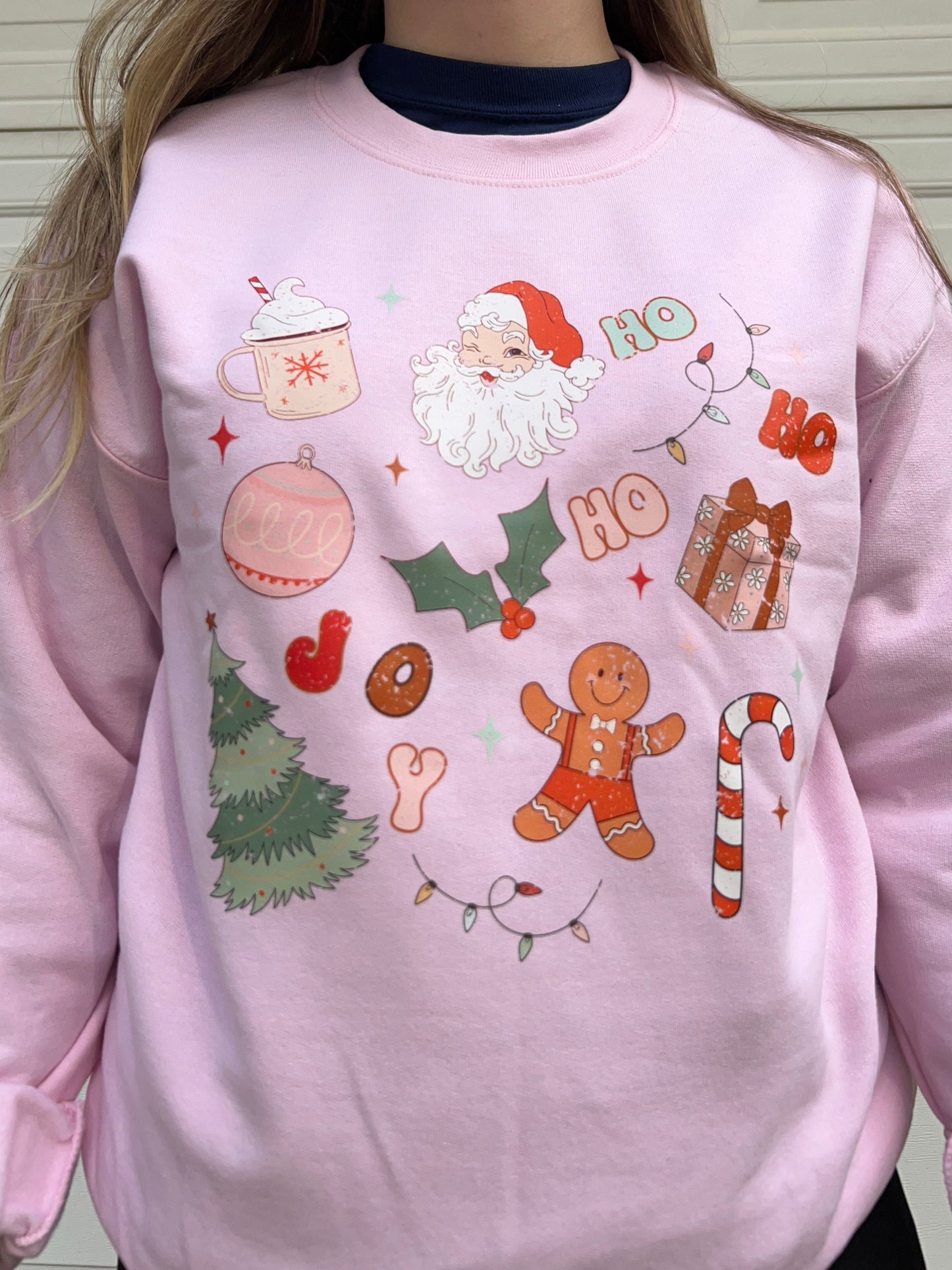 Pink Christmas Crewneck