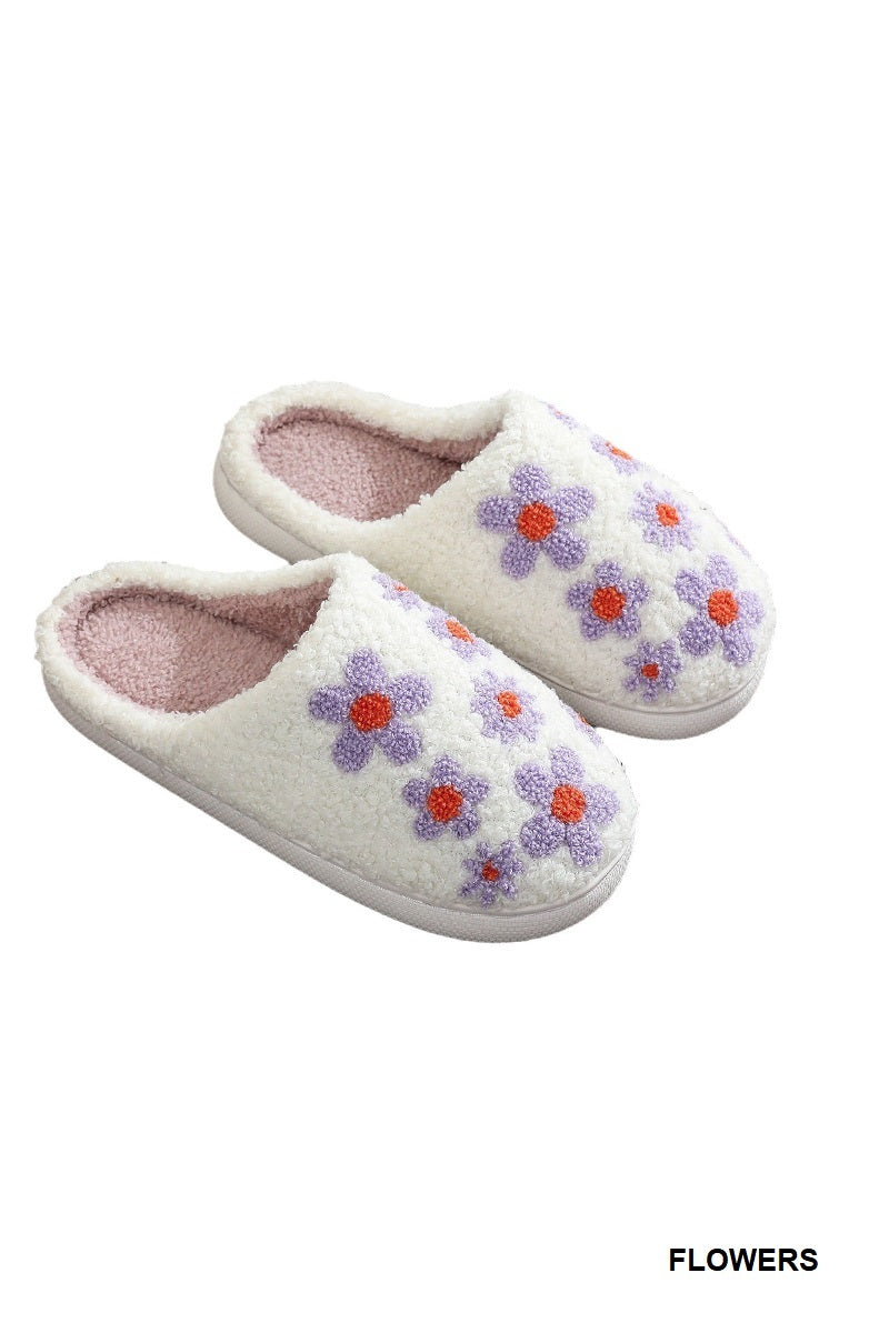 Floral Slippers