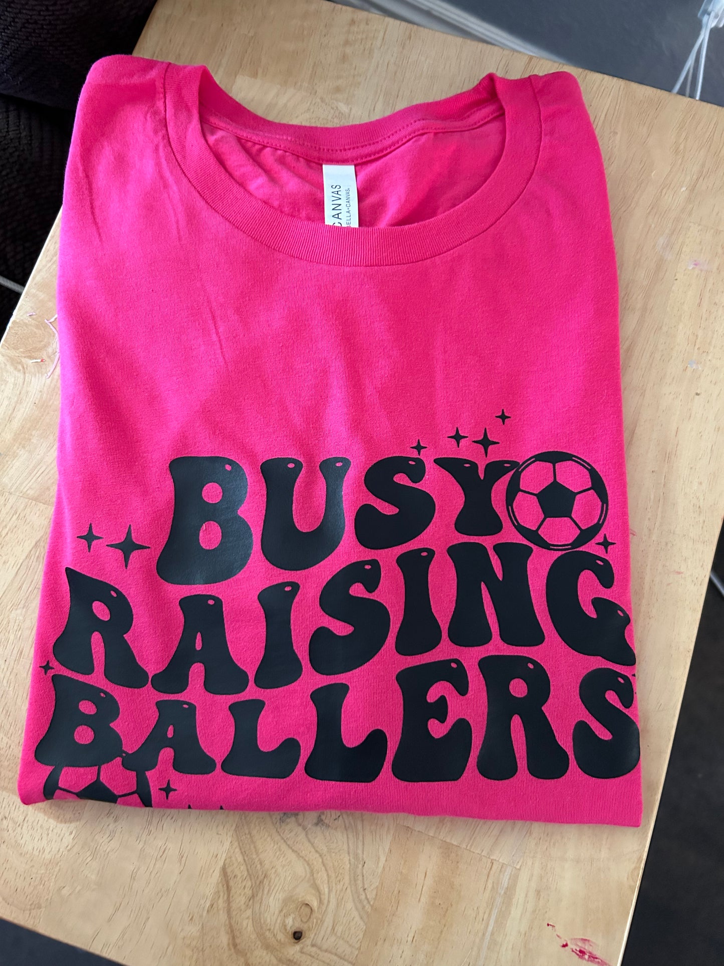 Busy Raising Ballers Tee