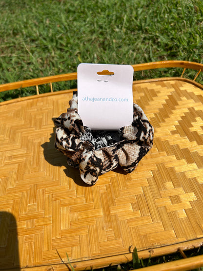 Snake Print Scrunchie Set